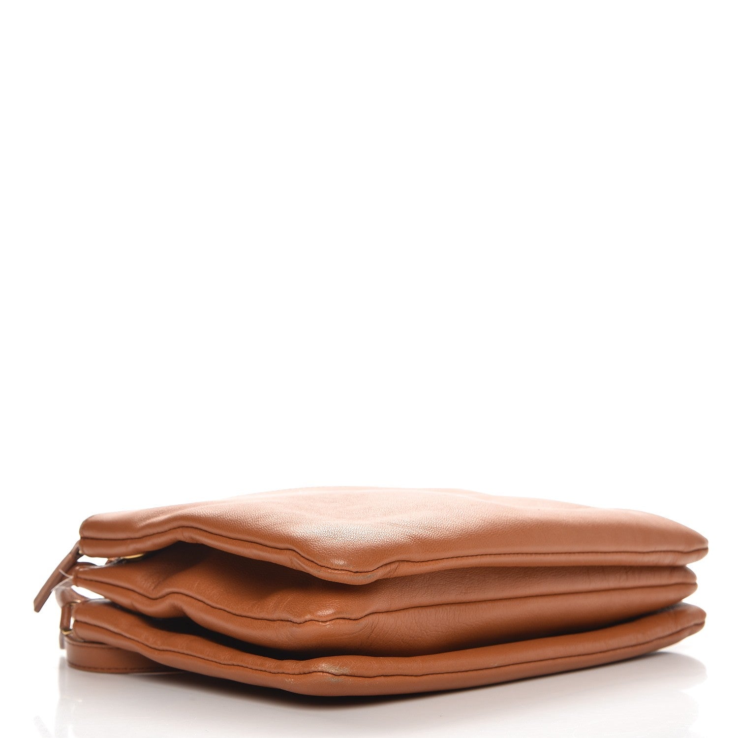 Celine Lambskin Small Trio Crossbody Bag Tan 4 of 10