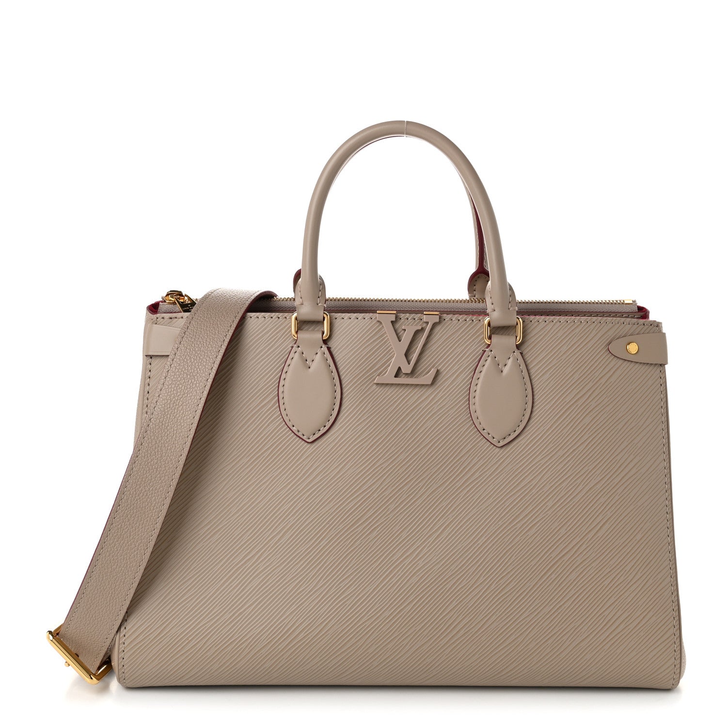 Louis Vuitton Epi Grenelle Tote MM Galet Grenat 1 of 9