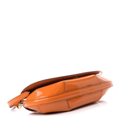 Burberry Prorsum Patent Small Lilford Shoulder Bag Orange 4 of 12