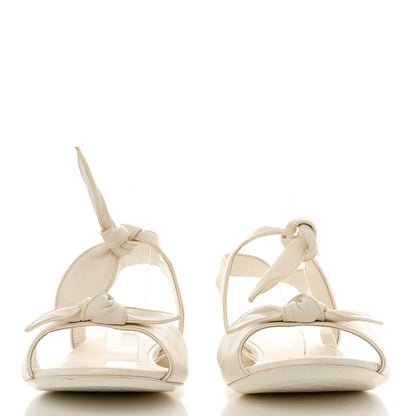 Chanel Lambskin Bow CC Flat Sandals 39 White 2 of 8