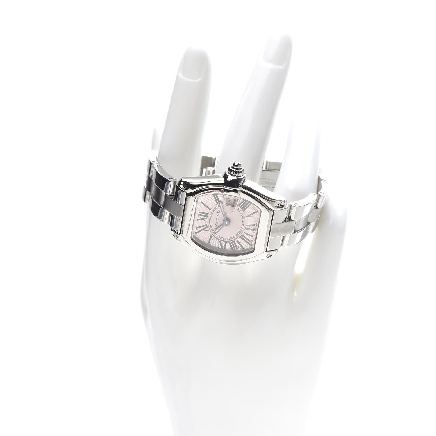 Cartier Stainless Steel 31mm Roadster Quartz Watch Pink 2 of 7