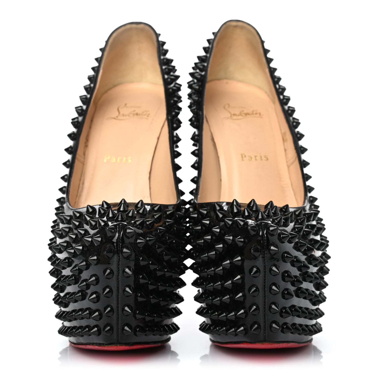 Patent Daffodile Spikes 160 Pumps 40.5 Black
