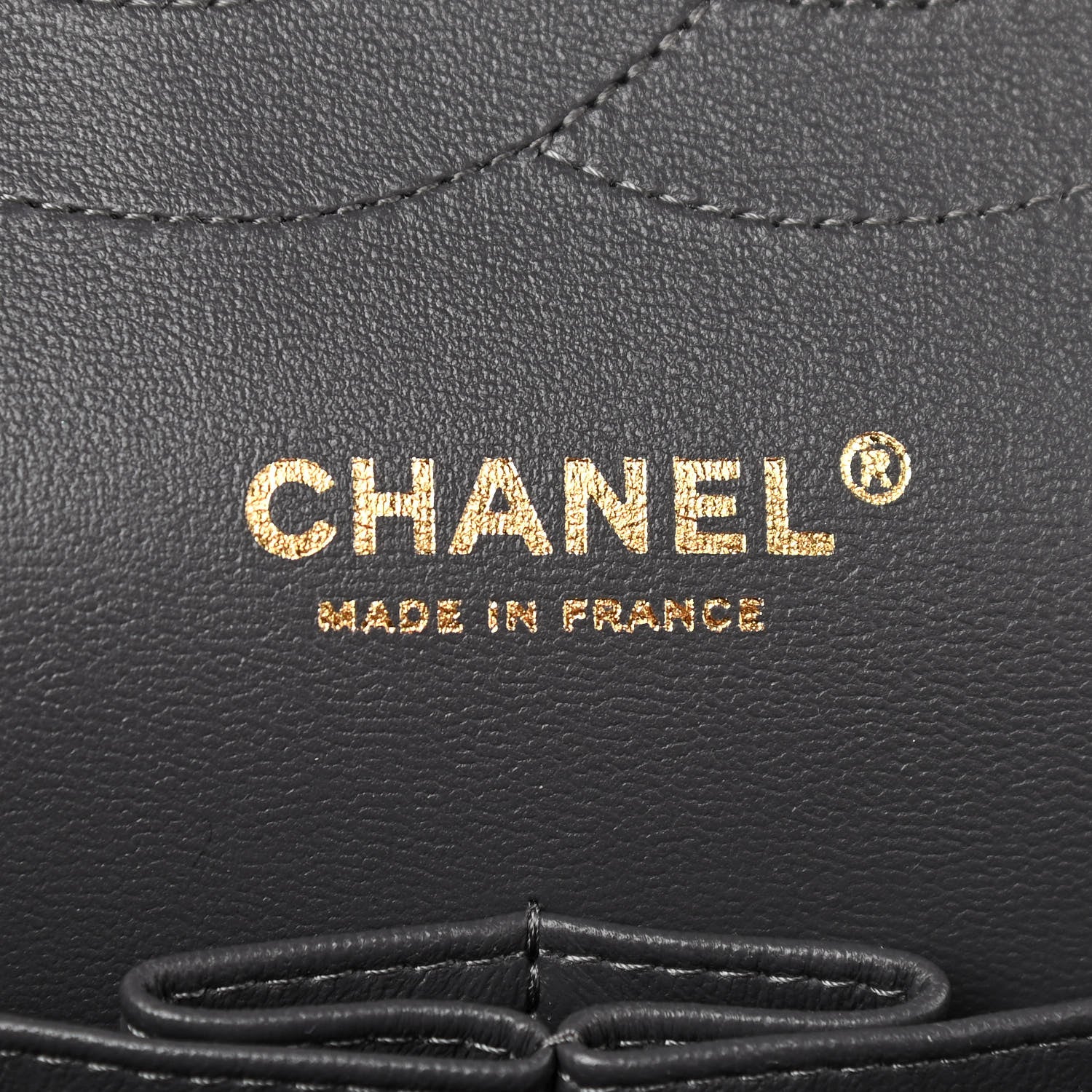 Chanel Caviar Quilted Jumbo Double Flap Dark Grey 6 of 11