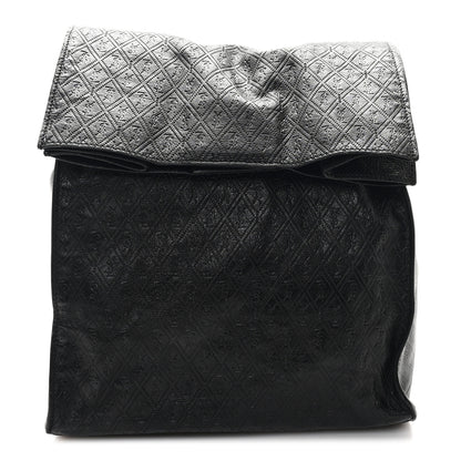 Saint Laurent Calfskin Monogram Deli Paper Bag Vintage Black 1 of 8