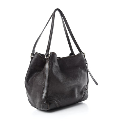 Burberry Grainy Calfskin Small Canterbury Tote Dark Chocolate 3 of 15