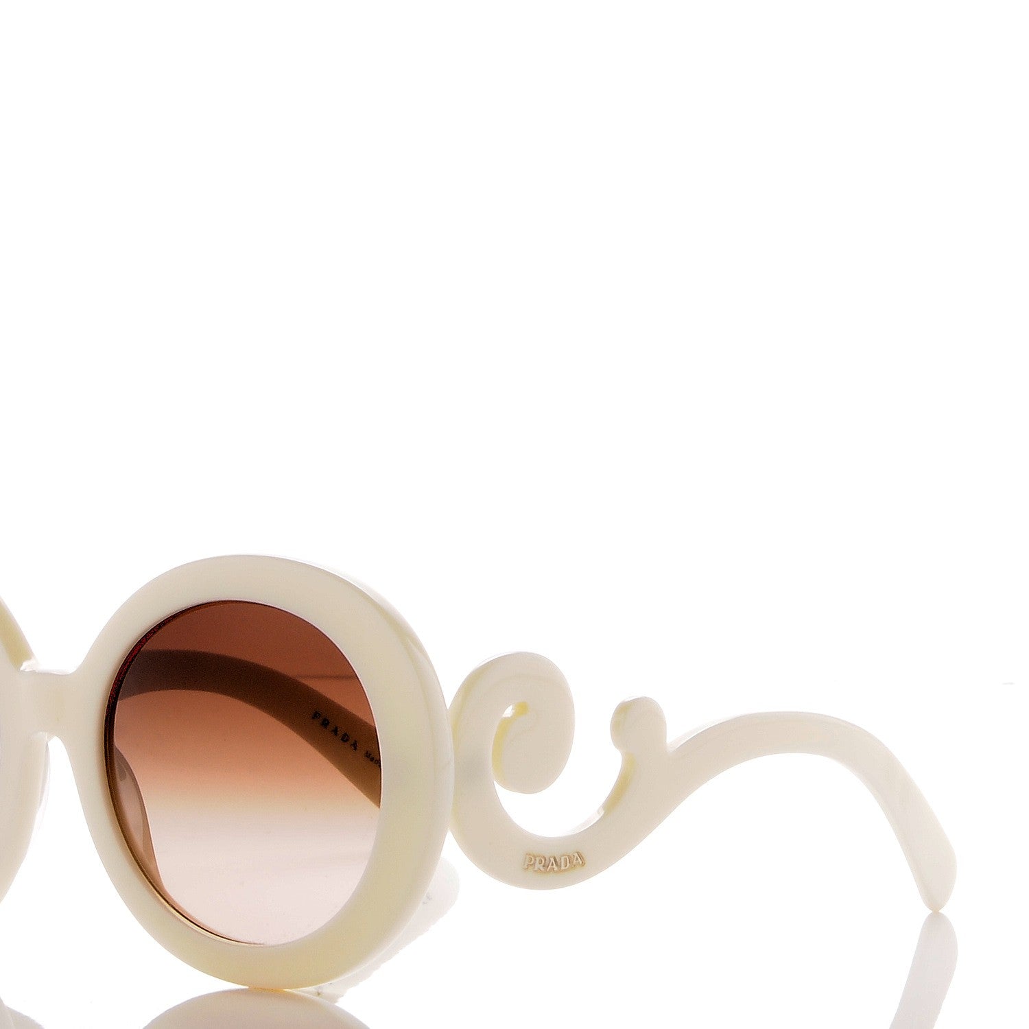 Prada Baroque Sunglasses SPR 27N White 7 of 8
