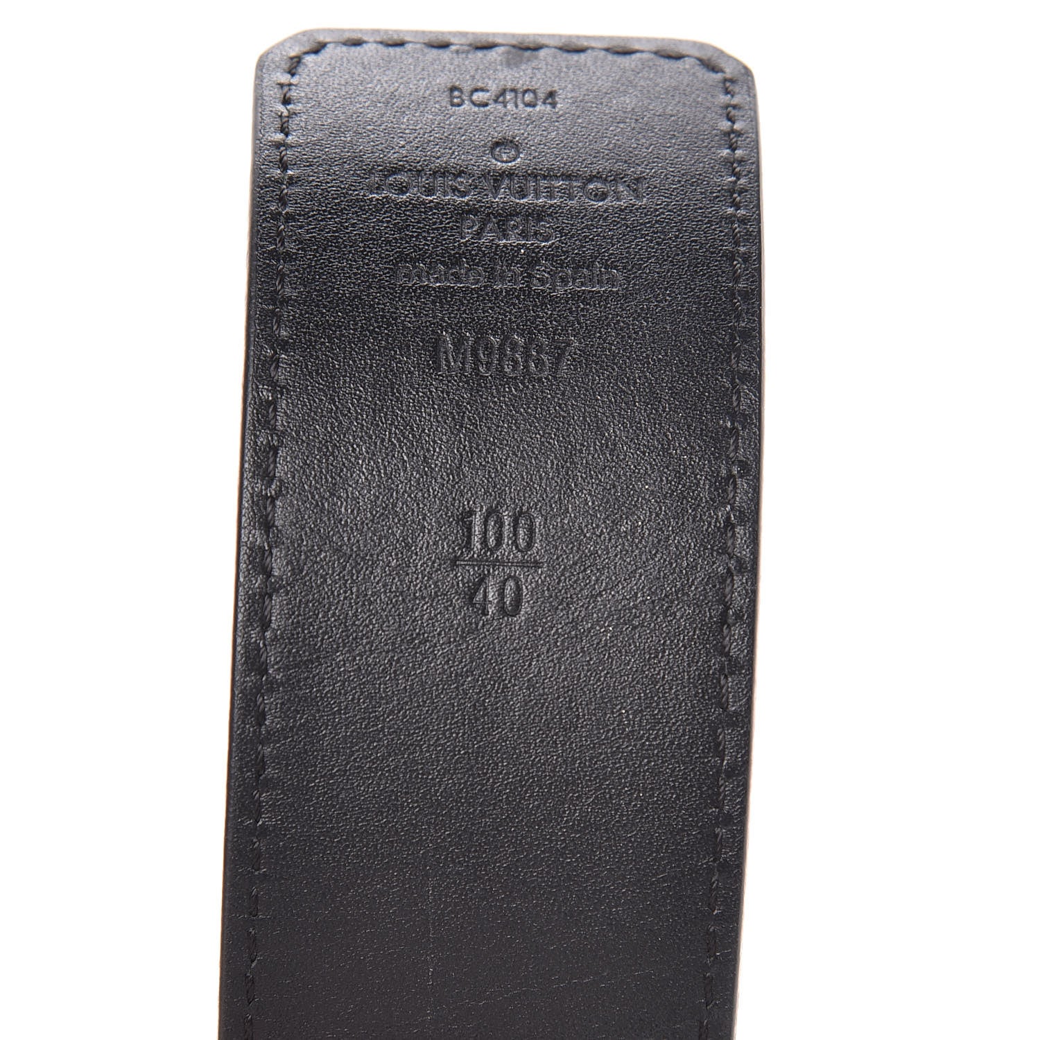 Louis Vuitton Calfskin 40mm LV Initiales Reversible Belt 100 40 Dark Brown Black 5 of 13
