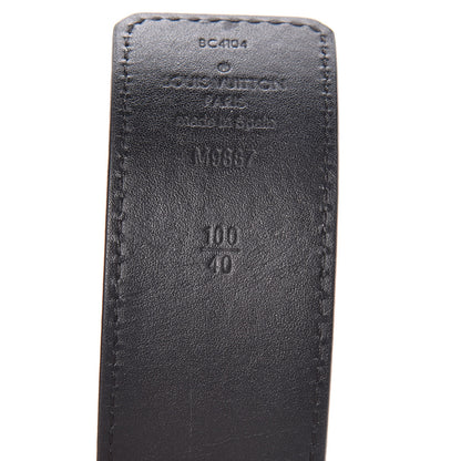 Louis Vuitton Calfskin 40mm LV Initiales Reversible Belt 100 40 Dark Brown Black 5 of 13