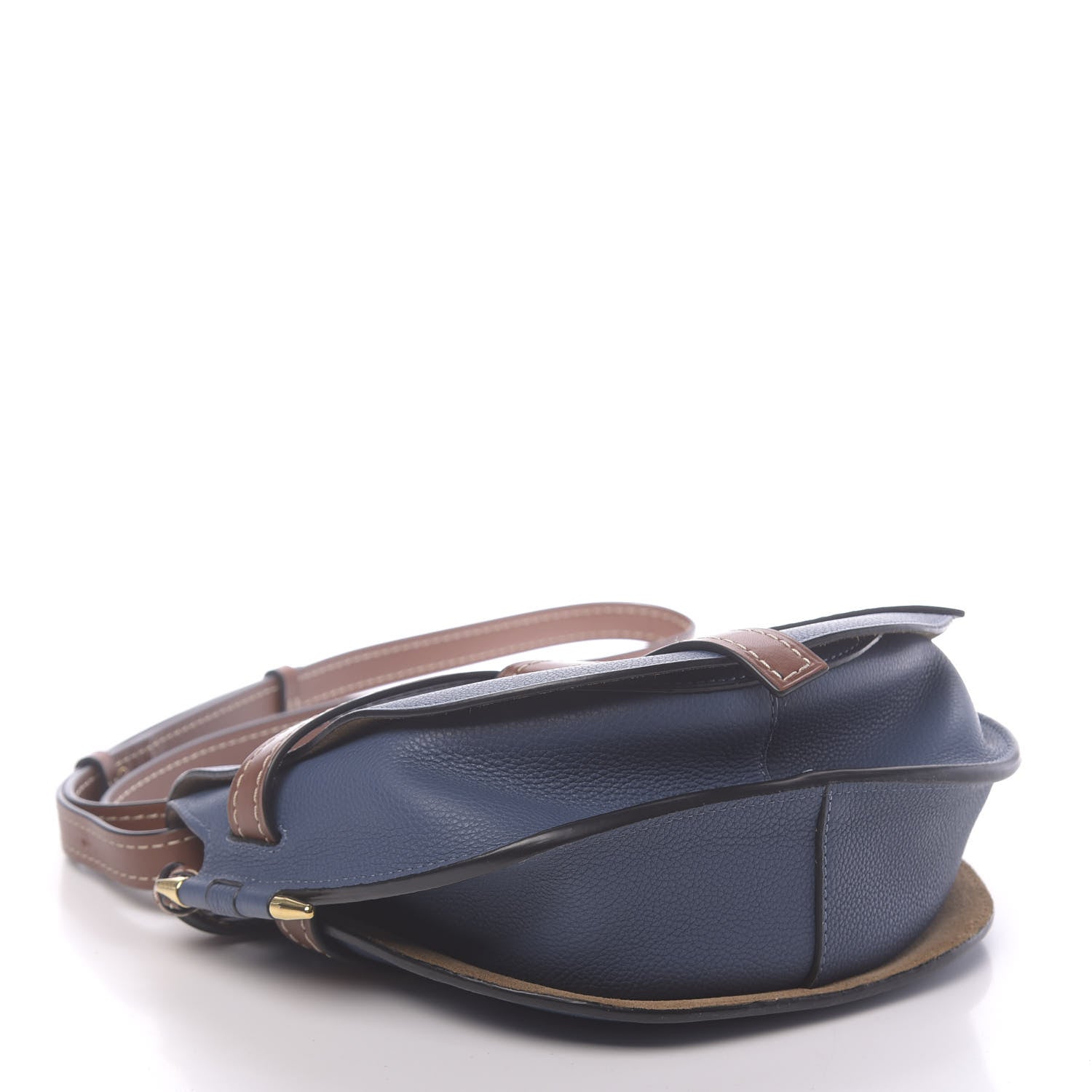 Loewe Grained Calfskin Small Gate Crossbody Bag Varsity Pecan 4 of 9