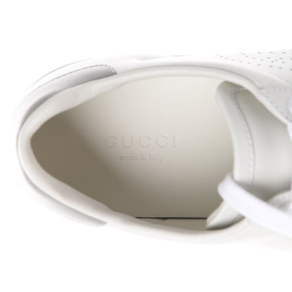 Gucci Calfskin Interlocking G Perforated Womens Ace Sneakers 36 White Grey Sky 7 of 8