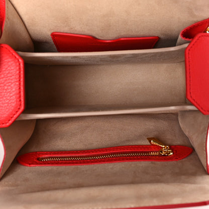 Alexander McQueen Fine Grain Goatskin Box Shoulder Bag 19 Red 7 of 9