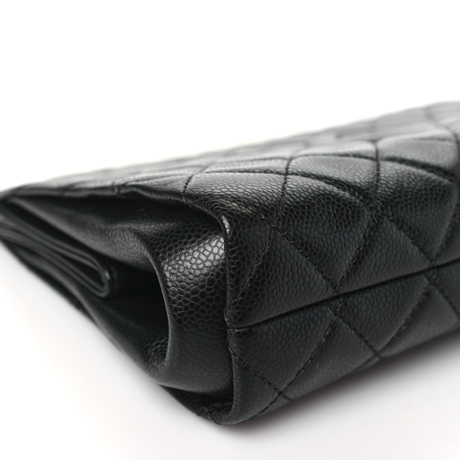 Chanel Caviar Quilted CC Large Clutch Black 9 of 11