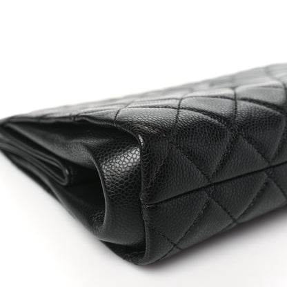 Chanel Caviar Quilted CC Large Clutch Black 9 of 11
