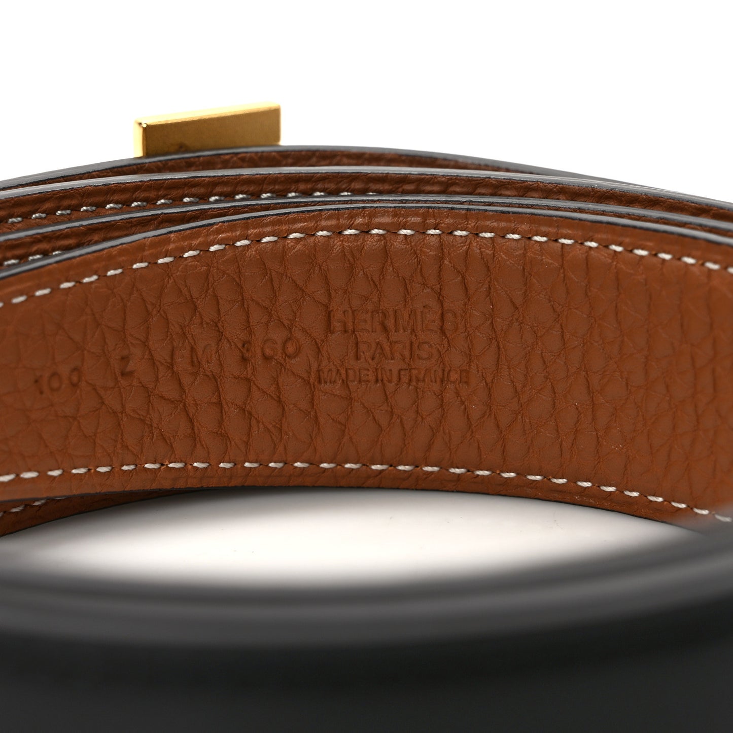 Box Togo 32mm Guilloche H Belt 100 40 Black Gold