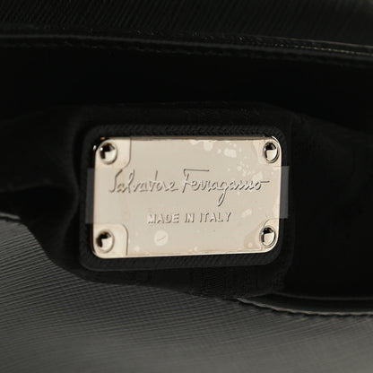 Salvatore Ferragamo Saffiano Paris Crossbody Bag Black 6 of 12