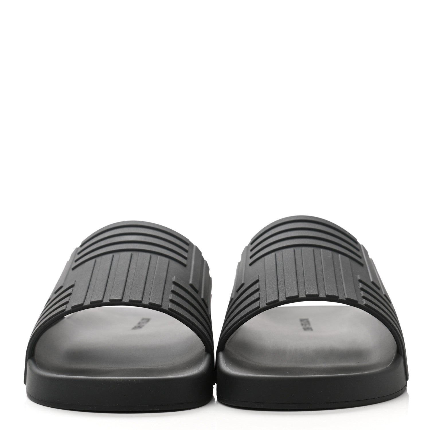 Bottega Veneta Rubber Mens The Slider Sandals 45 Black 2 of 7
