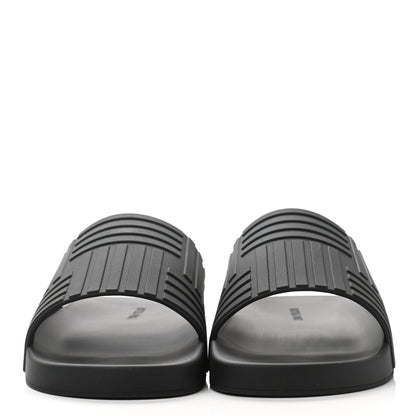 Bottega Veneta Rubber Mens The Slider Sandals 45 Black 2 of 7