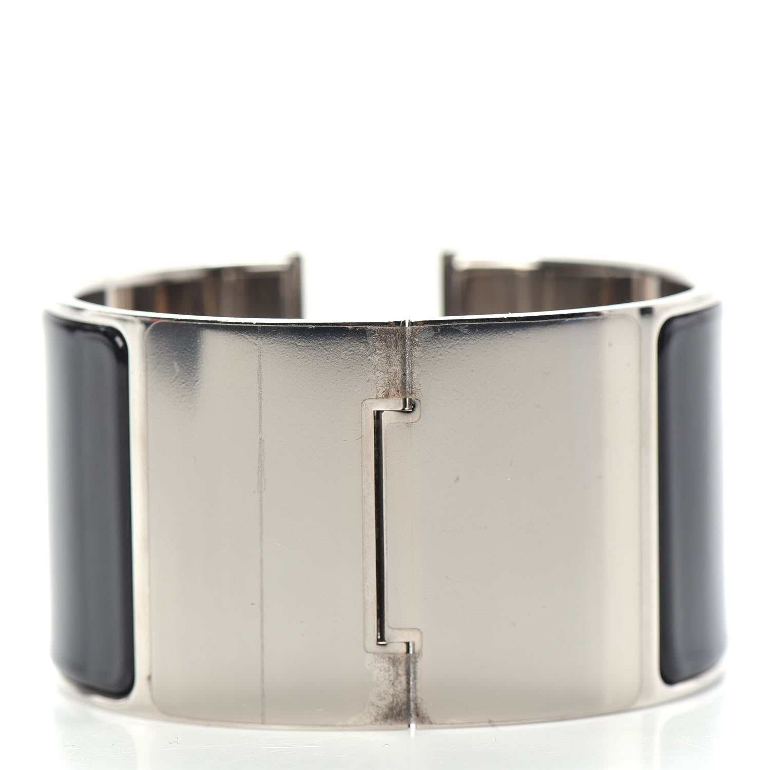 Hermes Enamel Extra Wide Clic Clac H Bracelet PM Black 3 of 6