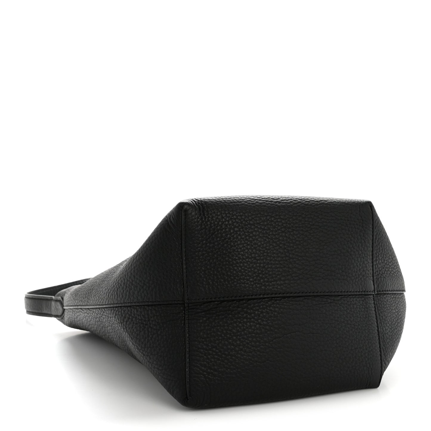 Grained Calfskin Medium N/S Park Tote Black