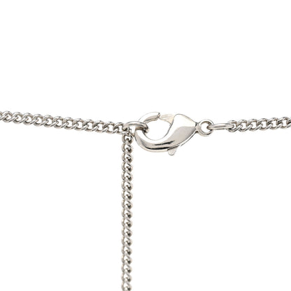 Louis Vuitton Zamac Palladium Monogram Charms Necklace Silver 5 of 7