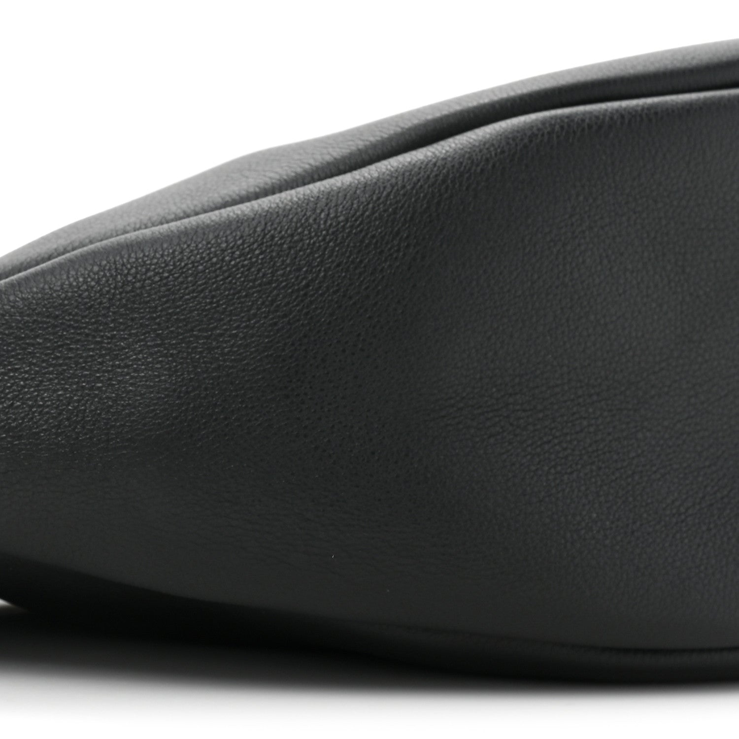 The Row Grained Calfskin Small Slouchy Banana Bag Black 10 of 10