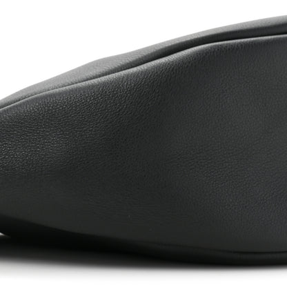 The Row Grained Calfskin Small Slouchy Banana Bag Black 10 of 10