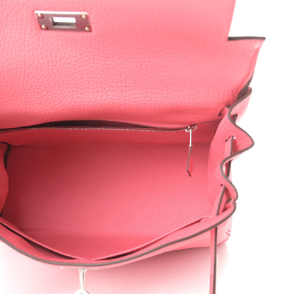 Hermes Taurillon Clemence Kelly Retourne 28 Rose Azalee 5 of 11