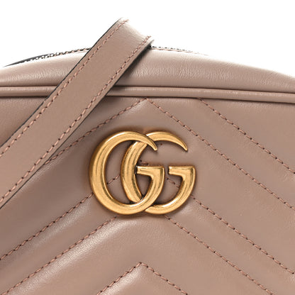 Gucci Calfskin Matelasse Mini GG Marmont Chain Shoulder Bag Porcelain Rose 8 of 11