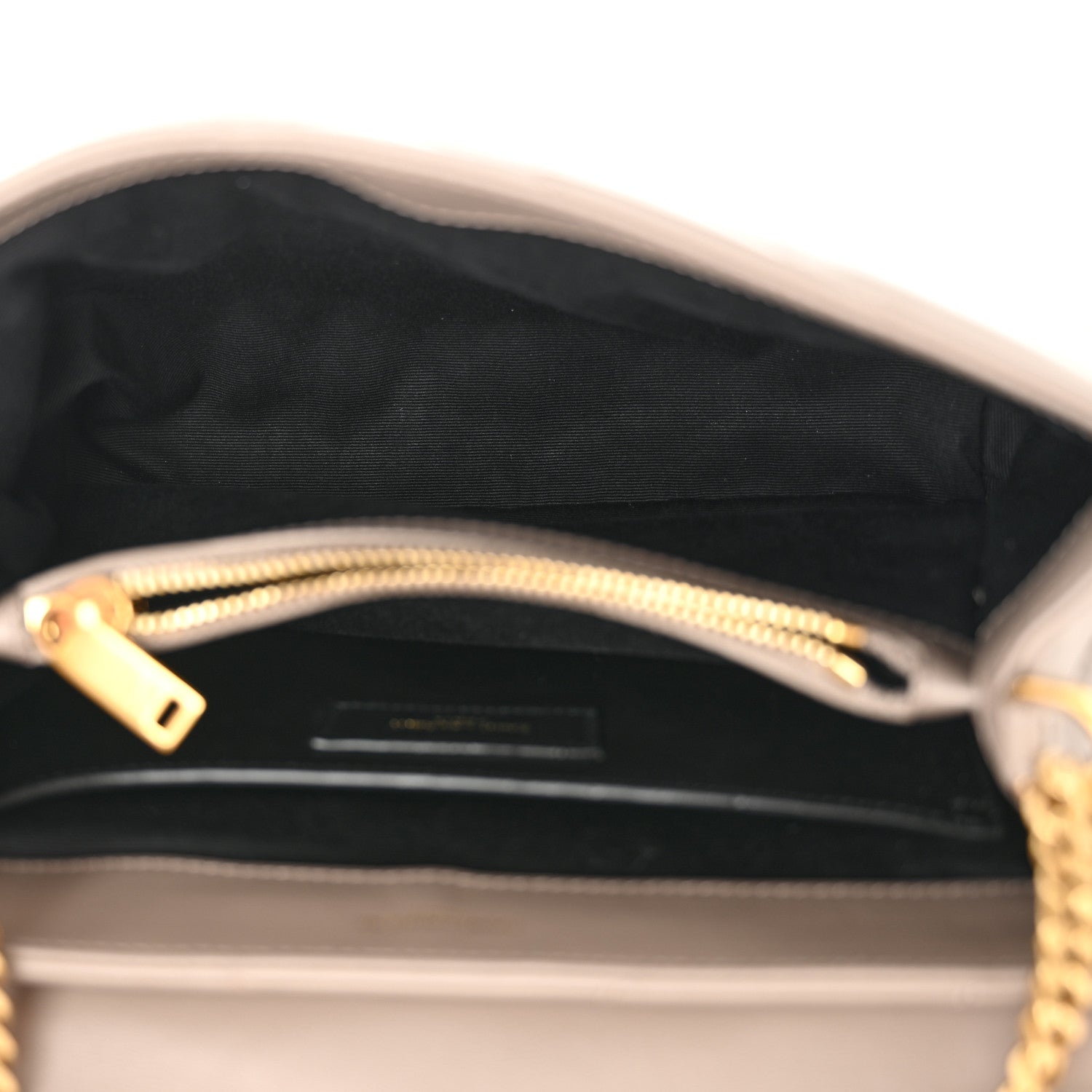 Saint Laurent Calfskin Y Quilted Monogram Small Loulou Chain Satchel Taupe 5 of 10