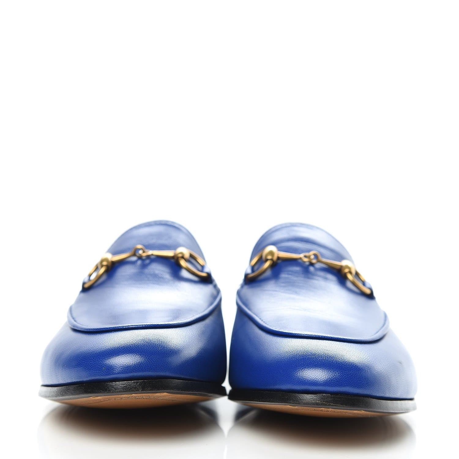 Gucci Malaga Kid Womens Jordaan Loafers 36 Electric Blue 2 of 10