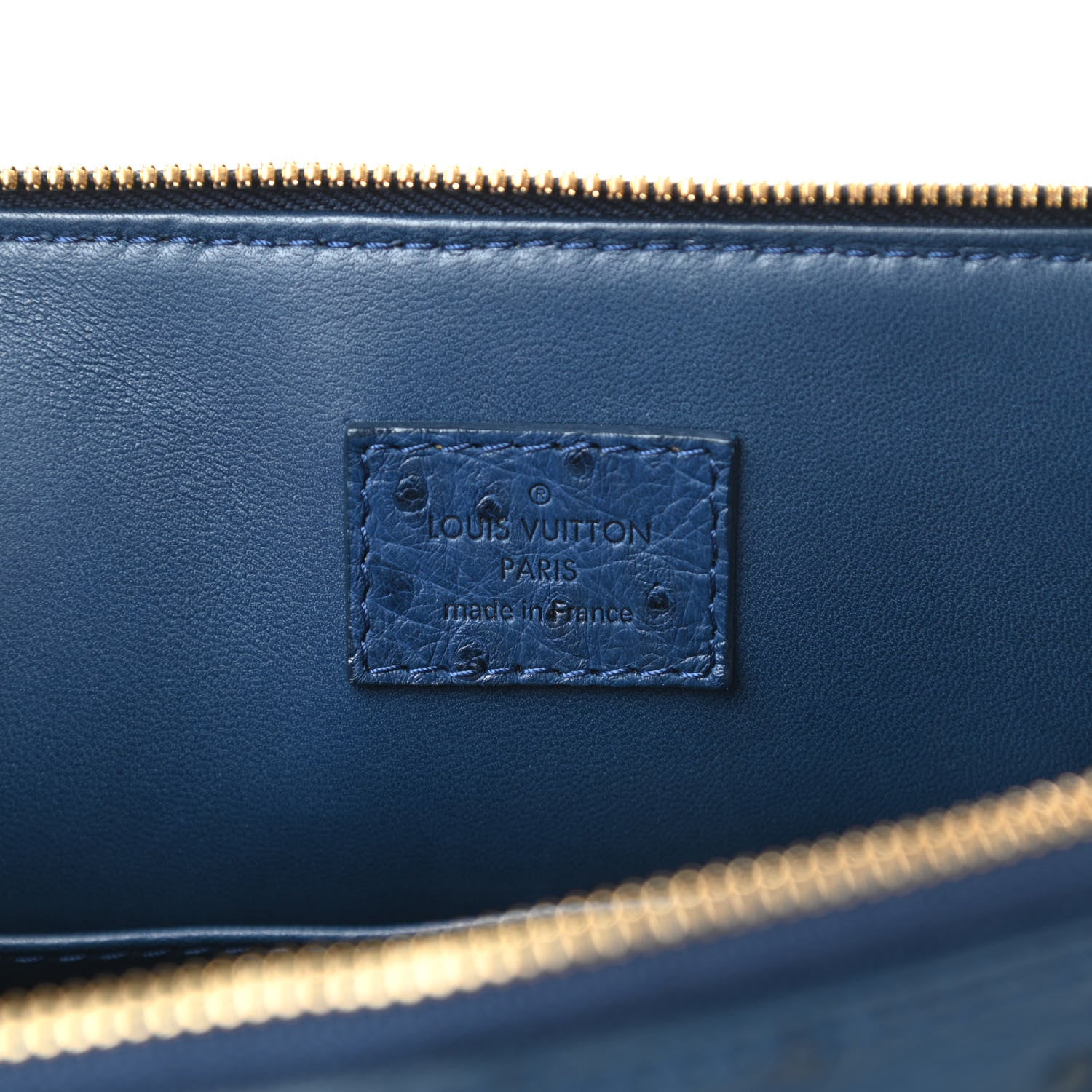 Louis Vuitton Ostrich Alma PM Indigo 6 of 10