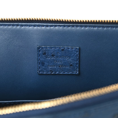 Louis Vuitton Ostrich Alma PM Indigo 6 of 10