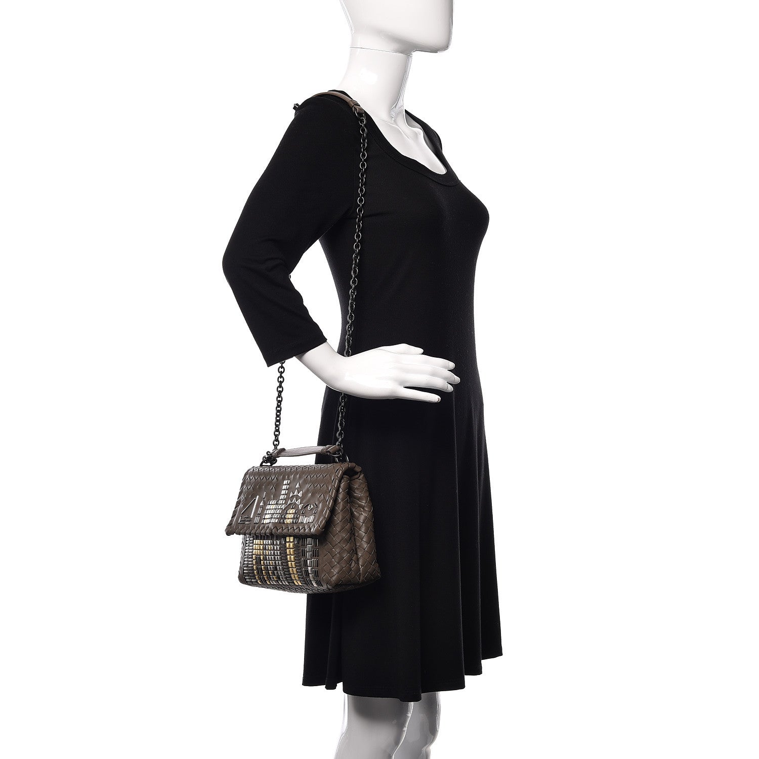Bottega Veneta Nappa Intrecciato Small Tower Olimpia Bag Shadow 2 of 10