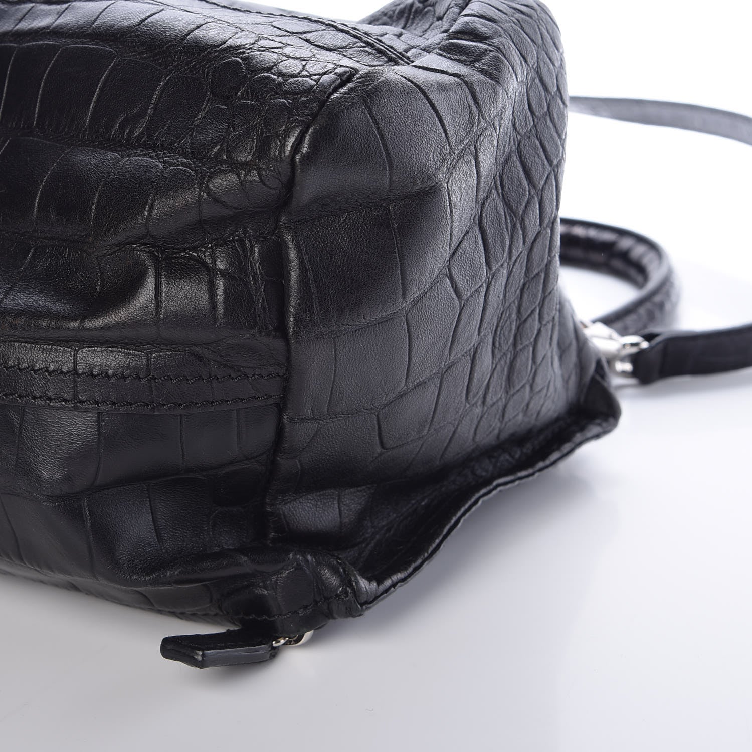 Givenchy Calfskin Crocodile Embossed Small Pandora Black 12 of 12