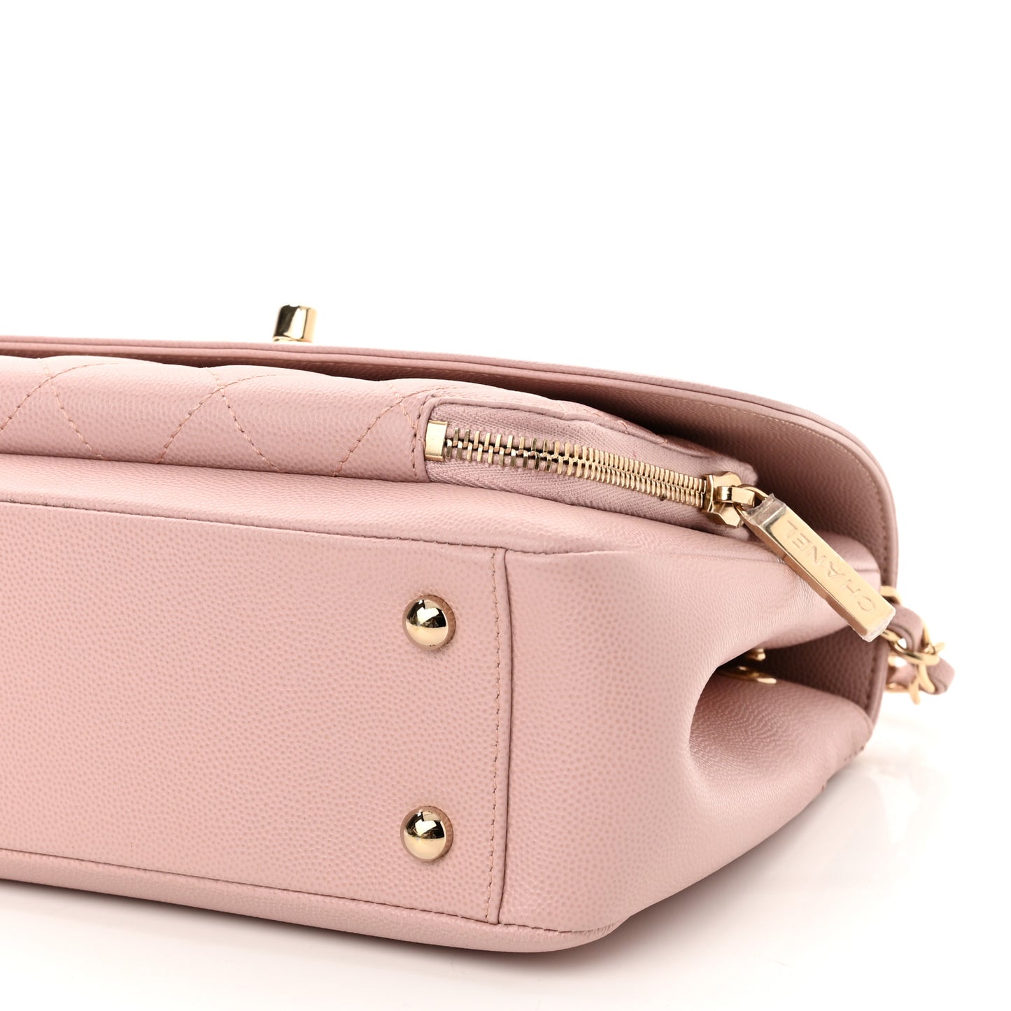 Caviar Quilted Medium Business Affinity Flap Light Pink