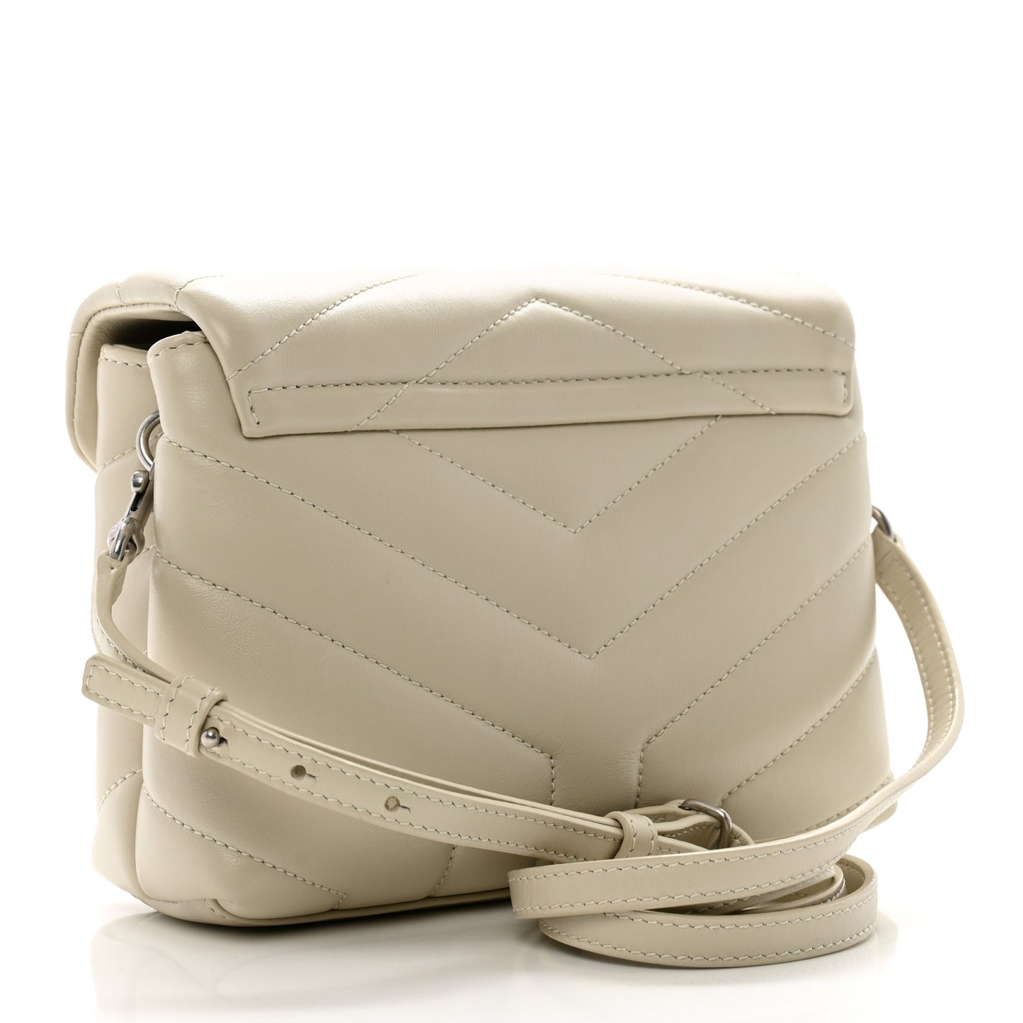 Calfskin Y Quilted Monogram Toy Loulou Crossbody Bag Crema Soft