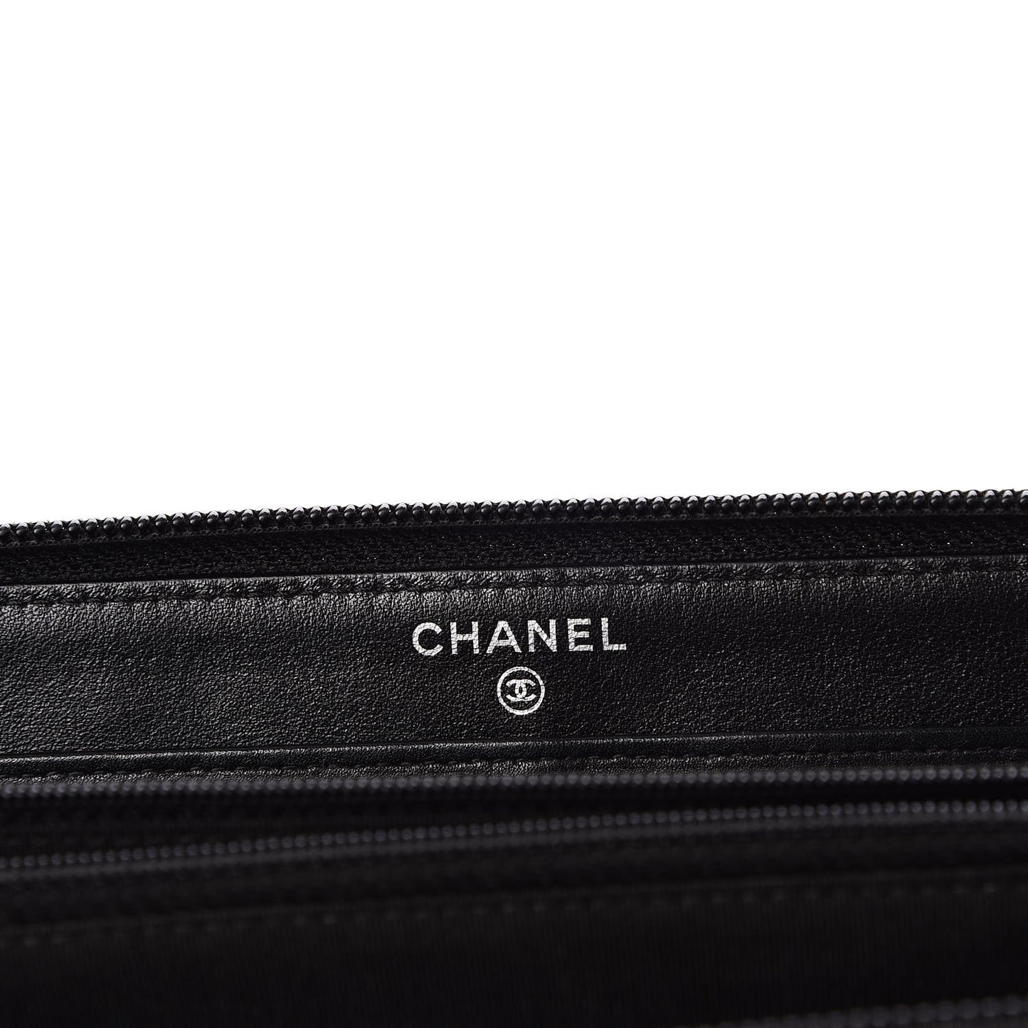 Caviar Large Timeless CC Zip Around Wallet Black