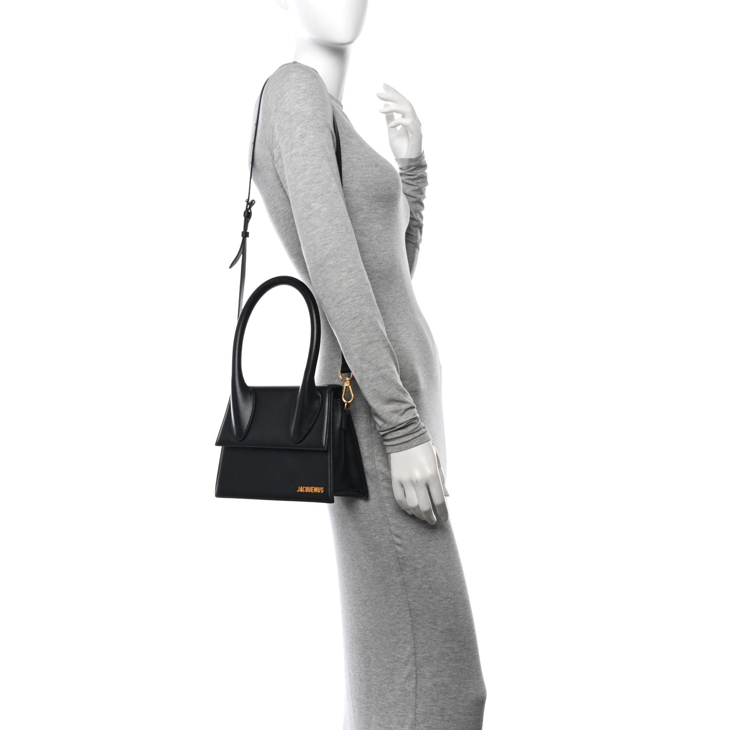 Jacquemus Smooth Calfskin Le Chiquito Moyen Black 2 of 13