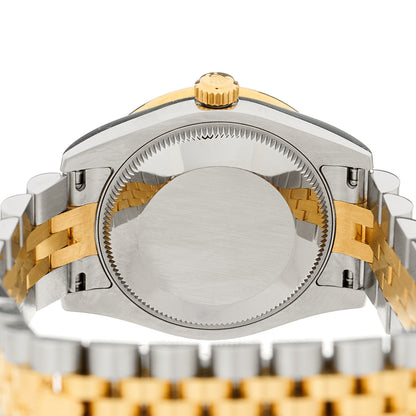 Rolex Stainless Steel 18K Yellow Gold Diamond Mother of Pearl 31mm Oyster Perpetual Datejust Watch Roman 178383 3 of 5