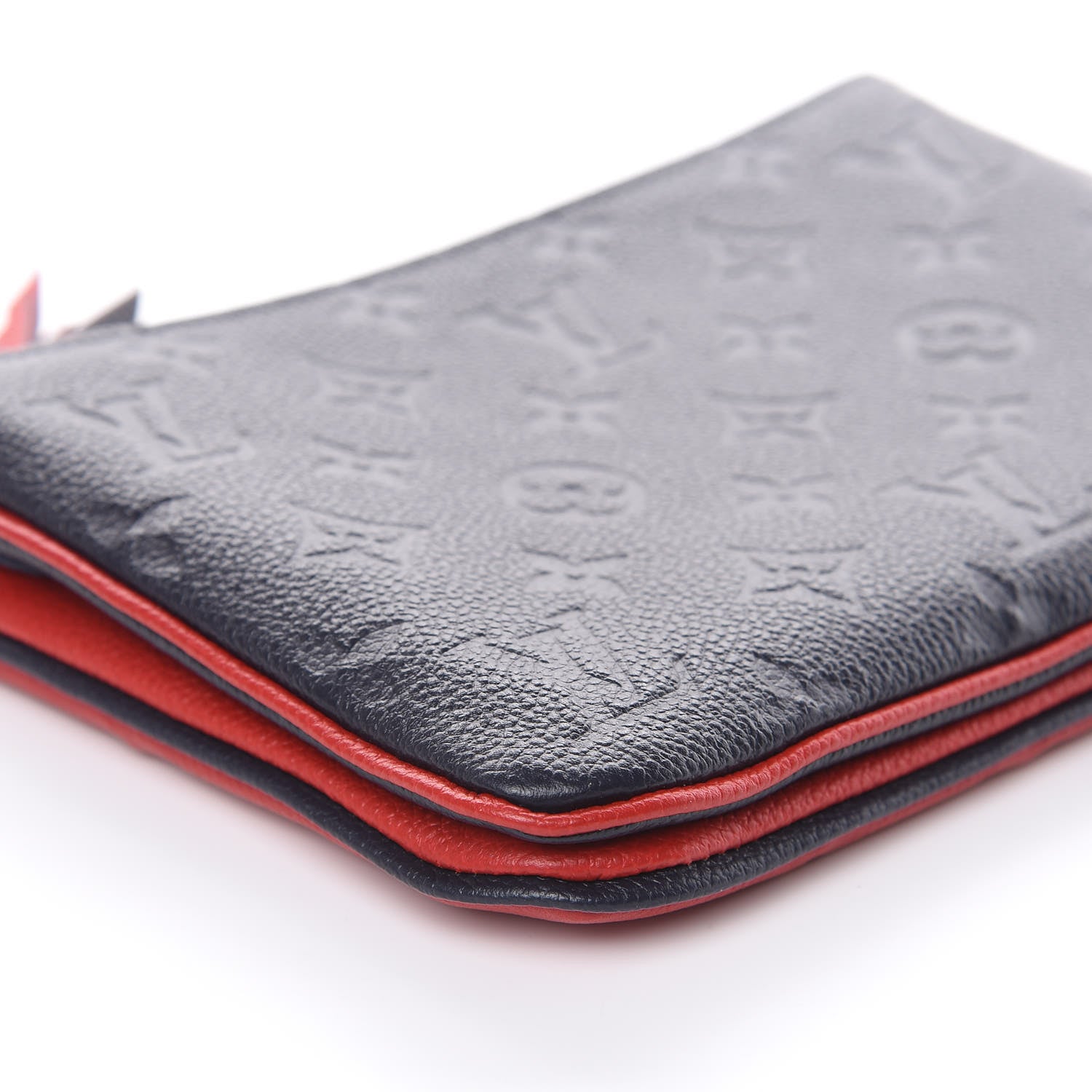 Louis Vuitton Empreinte Double Zip Pochette Marine Rouge 8 of 11