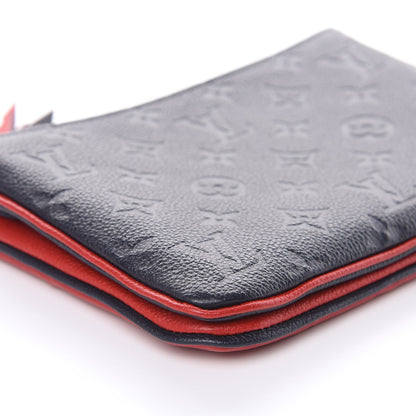 Louis Vuitton Empreinte Double Zip Pochette Marine Rouge 8 of 11
