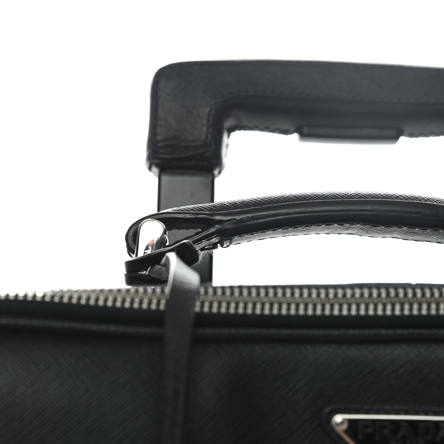 Prada Saffiano Travel Trolley Luggage Black 14 of 16
