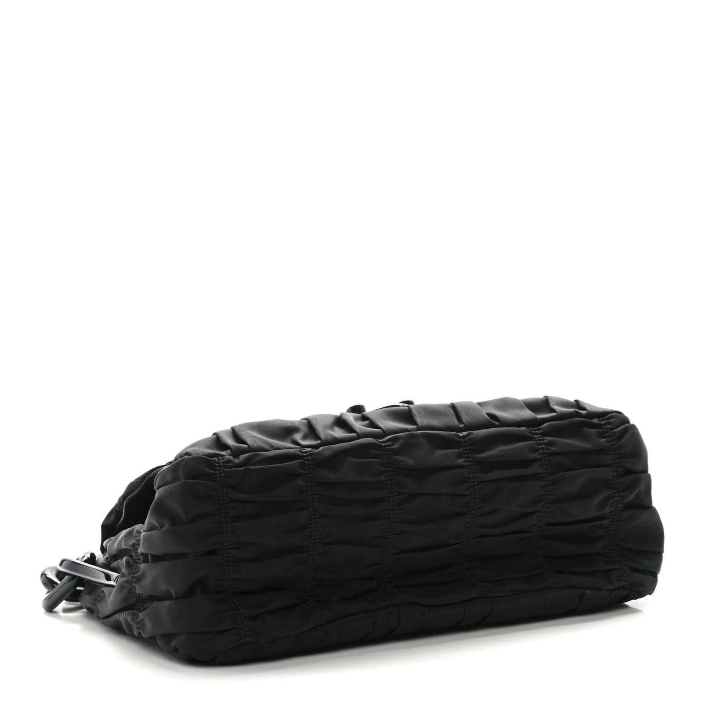 Tessuto Gaufre Shoulder Bag Black