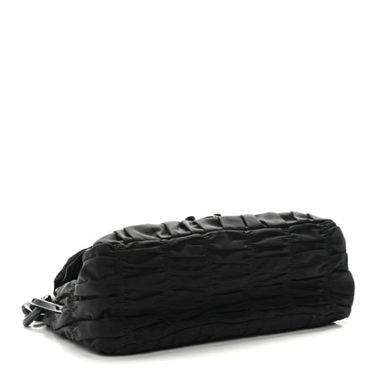 Prada Tessuto Gaufre Shoulder Bag Black 4 of 9
