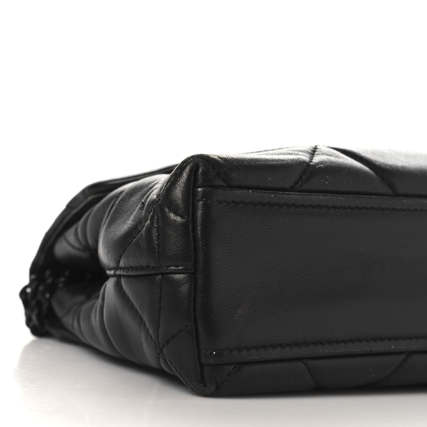 Nappa Triangle Stitched Small Spectrum Bag Black