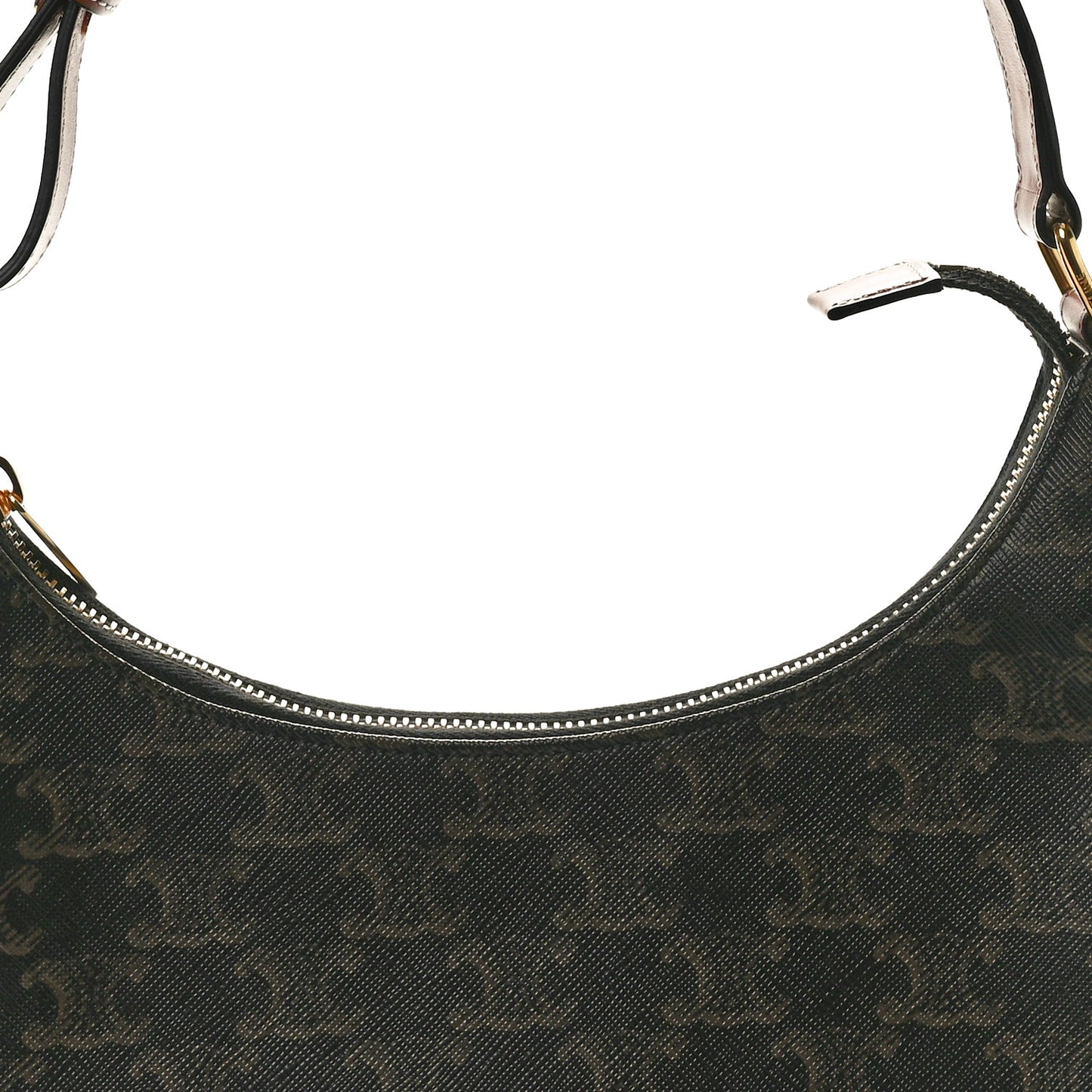 Triomphe Canvas Calfskin Ava Shoulder Bag Tan