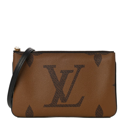 Louis Vuitton Reverse Monogram Giant Double Zip Pochette 1 of 11