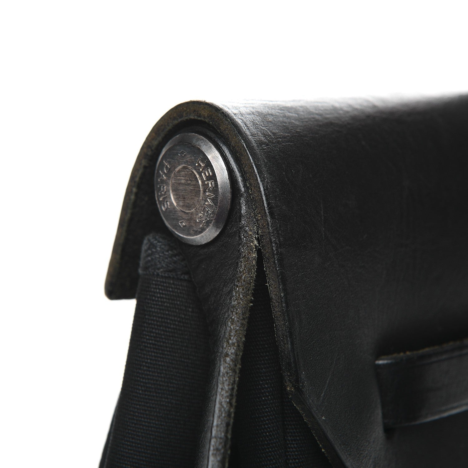 Hermes Toile Vache Calfskin Herbag 39 MM Black 15 of 24