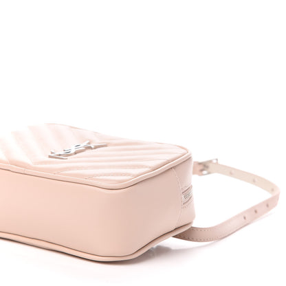 Saint Laurent Calfskin Matelasse Monogram Lou Belt Bag Rose Poudre 9 of 11