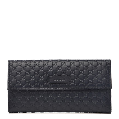 Gucci Microguccissima Continental Flap Wallet Navy 1 of 8
